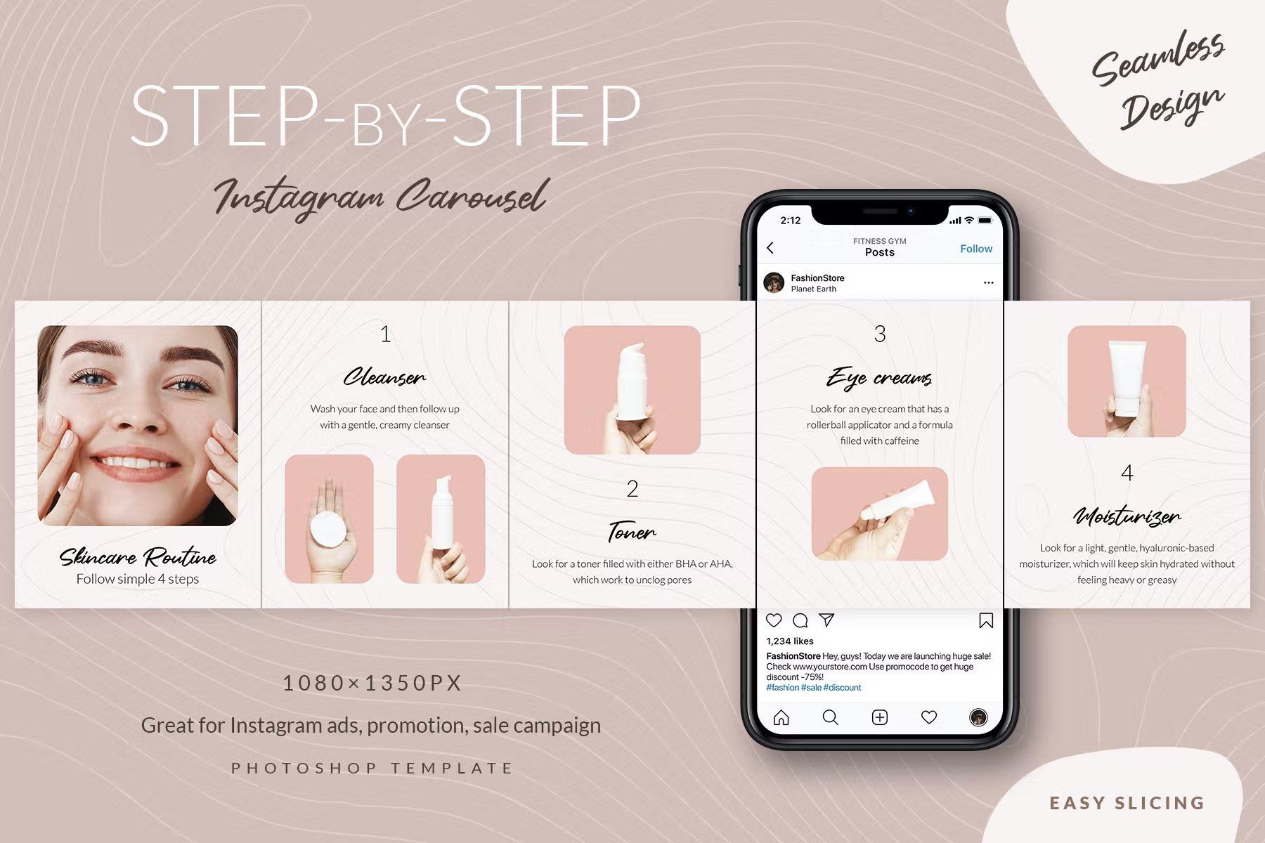 Step By Step Instagram Carousel Vol 4 - Design Cuts