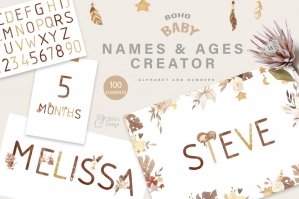 Baby Names And Ages Creator Watercolor