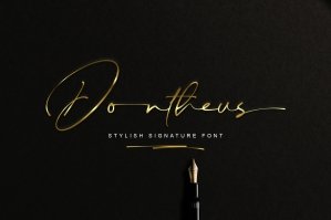 Dontheus - Stylish Signature Font