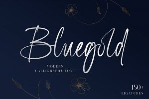 Bluegold - Modern Calligraphy Font