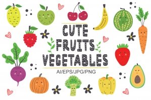 Cute Fruits & Vegetables