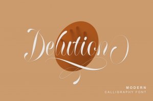 Delution - Modern Calligraphy Font