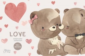 Valentine’s Day Animal Clipart
