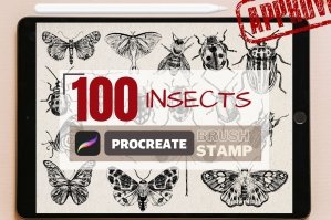 Insect Brushset | Procreate Brushes | Butterfly Stamp