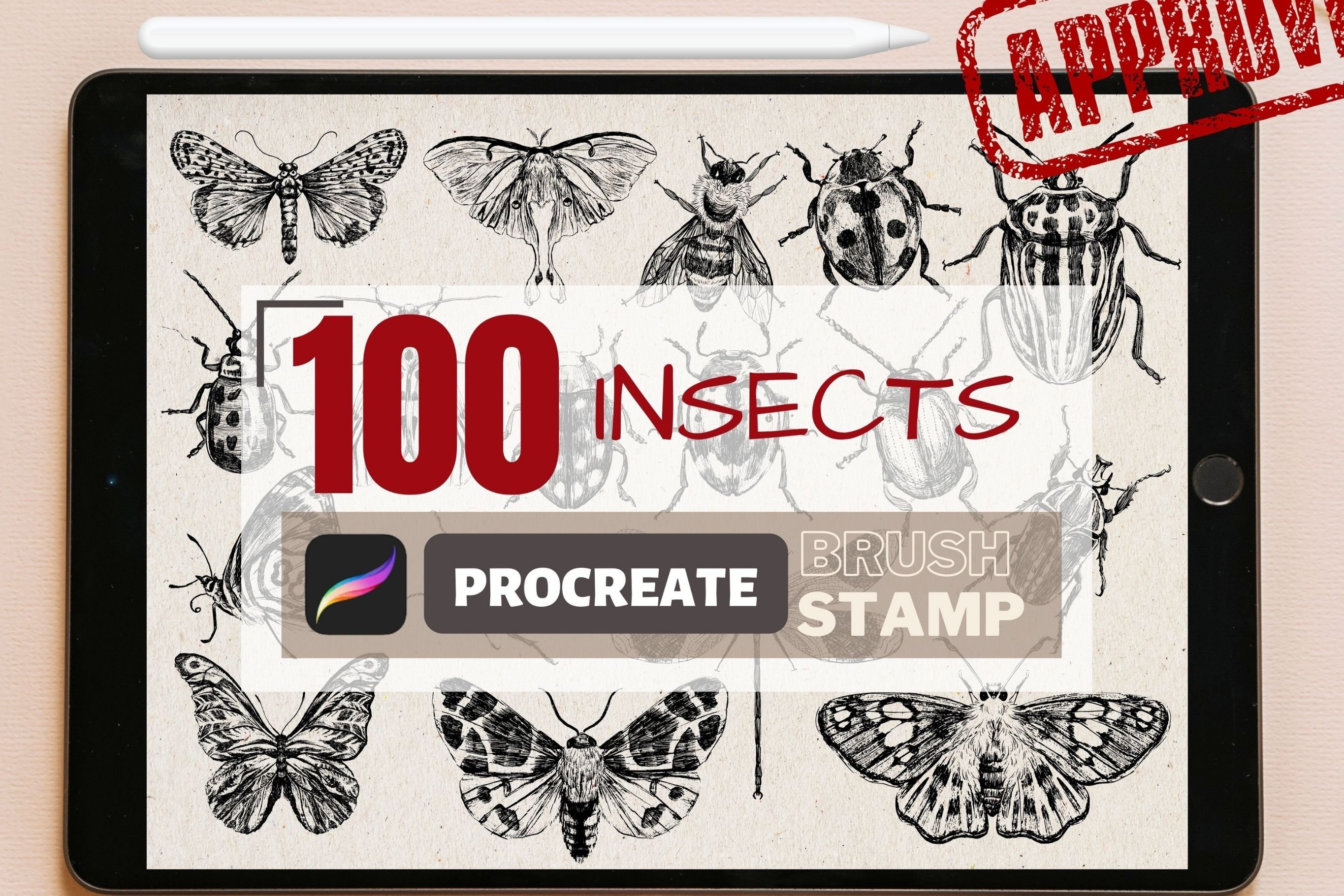 Insect Brushset | Procreate Brushes | Butterfly Stamp - Design Cuts