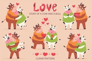 Love Story Cow And Bull