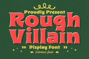 Rough Villain - Display Font