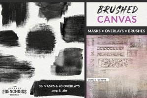 Brushed Canvas Masks And Brushes