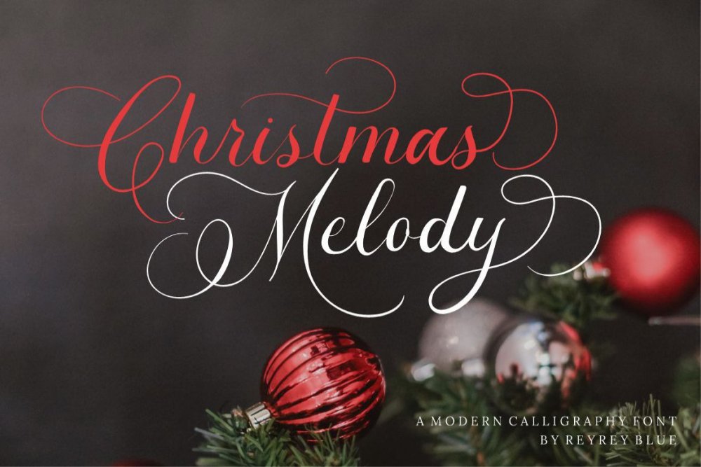 Christmas Melody – Classic Calligraphy Script