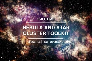 Nebula And Star Clusters - Brushes Overlays Png