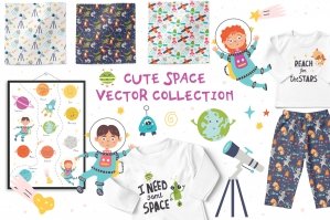 Cute Space Vector Collection