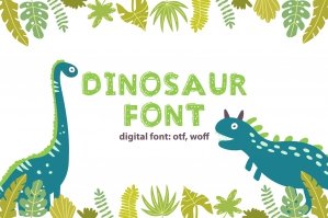 Dinosaur - Cute Font