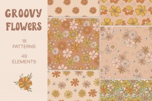 Groovy Flowers Pattern Collection