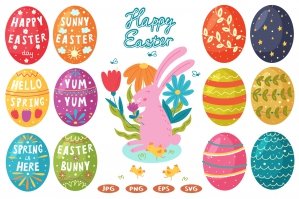 Happy Easter Egg Vector Collection