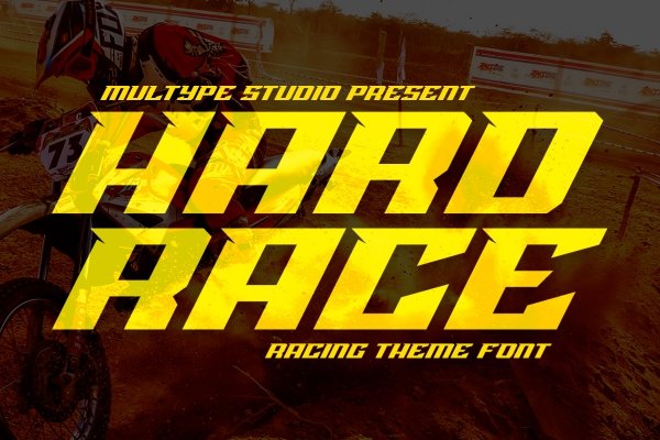 Hard Race Racing Font - Design Cuts