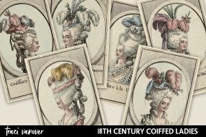 18th Century Coiffed Ladies - Marie Antoinette Style