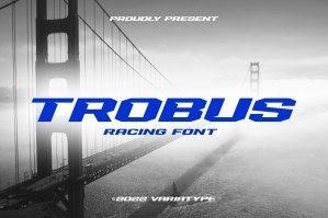 Trobus - Racing Font