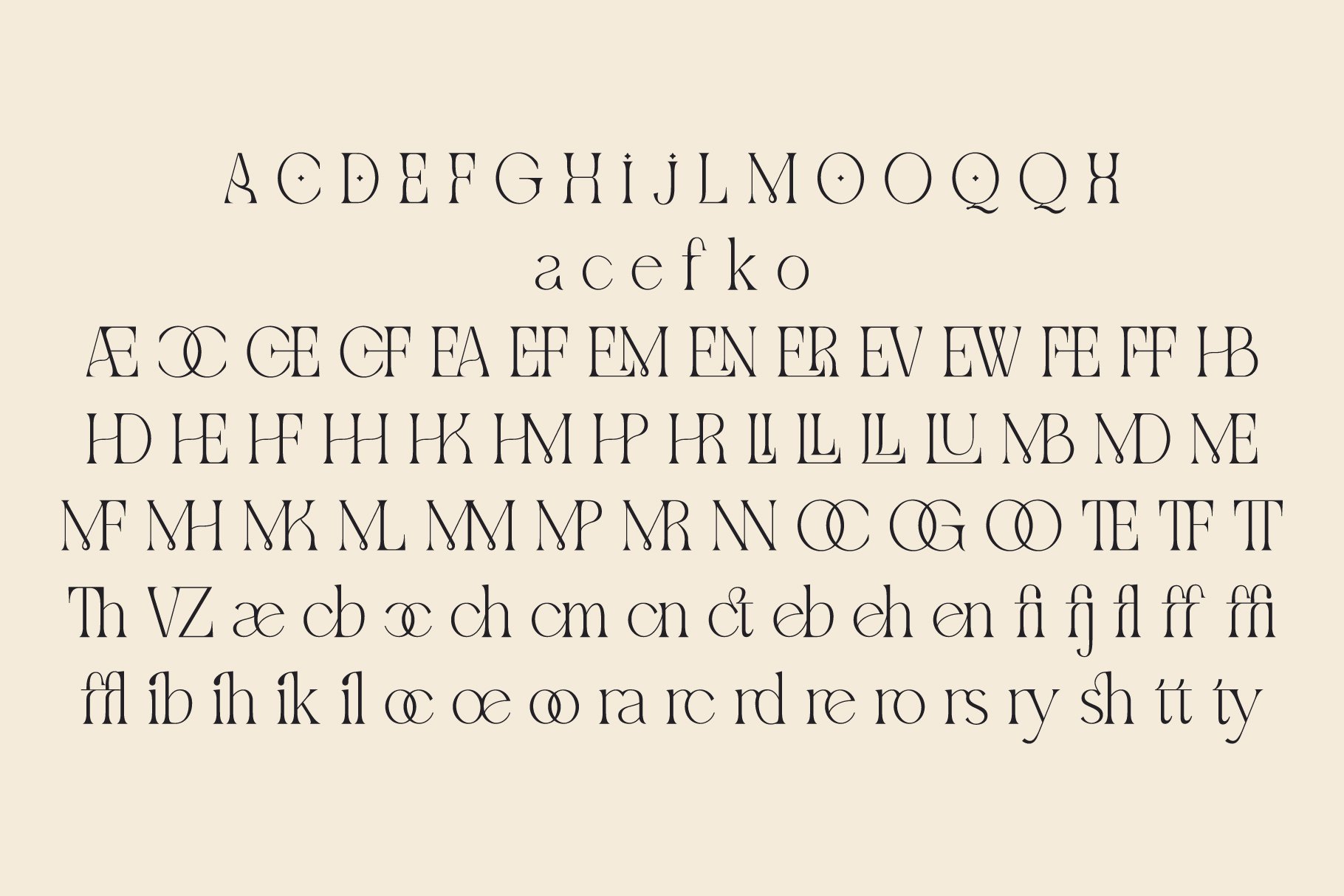 Qellia - Modern Typeface - Design Cuts