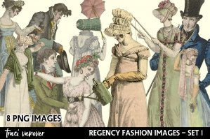 Regency Era Fashion Images - Set 1