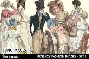Regency Era Fashion Images - Set 3