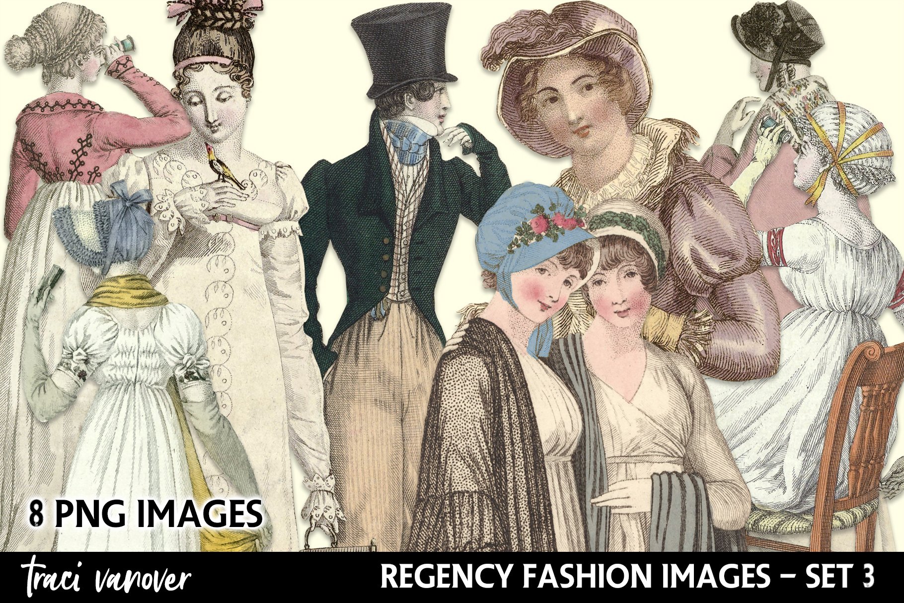 Regency Era Fashion Images - Set 3 - Design Cuts