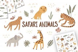 Safari Animals Alphabet And Patterns
