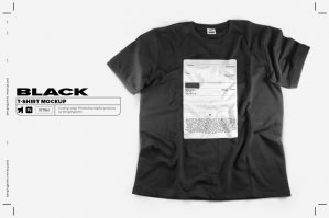 Black T-shirt Mockup