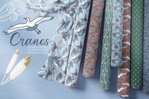 Cranes Birds Pattern Collection