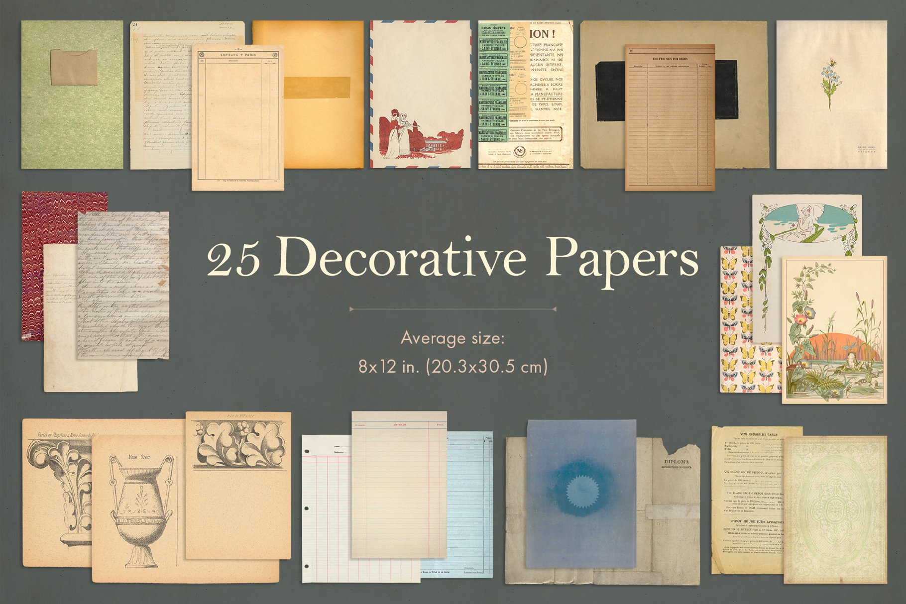 Vintage Paper Ephemera Vol 2 - Design Cuts