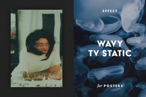 Wavy TV Static: Poster Effect
