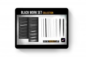 Procreate Blackwork Brush Set Collection
