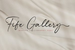 Fife Gallery - Modern Calligraphy Font