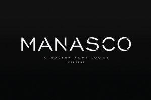 Manasco - A Modern Font Logos