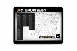 Procreate Tattoo Brushes Stamps Cat Kingdom