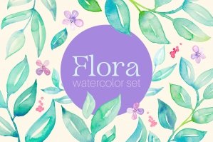 Flora Watercolor Set
