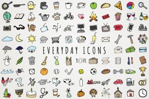 Everyday Items Icons Set