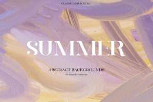 Summer Abstract Acrylic Background