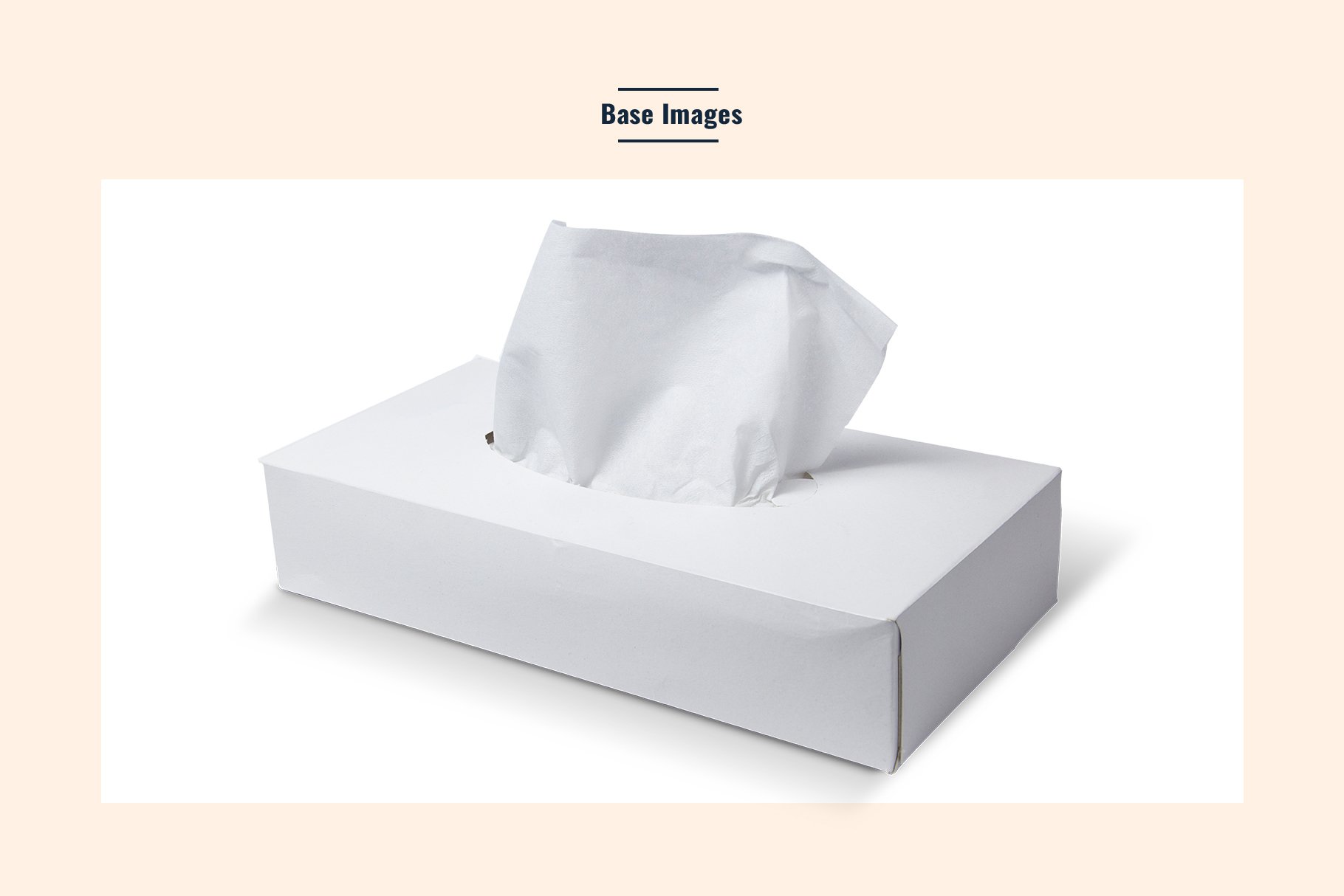 Tissue Paper Box Packaging Mockup - Design Cuts