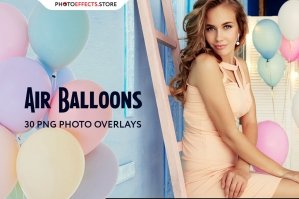 30 Air Balloons Photo Overlays