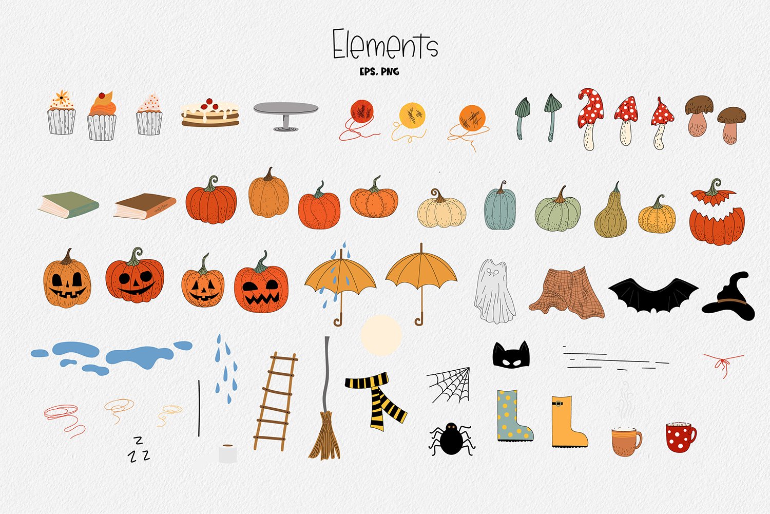 Cats And Autumn - Design Cuts