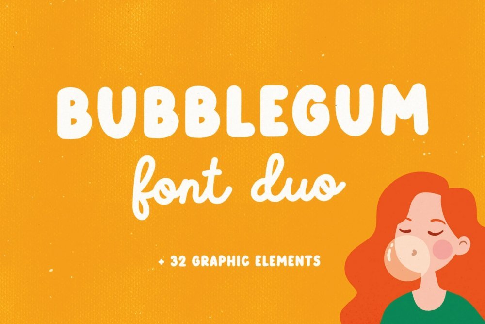 Bubblegum Bubble Letter Font