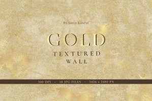 Gold Textured Wall Background