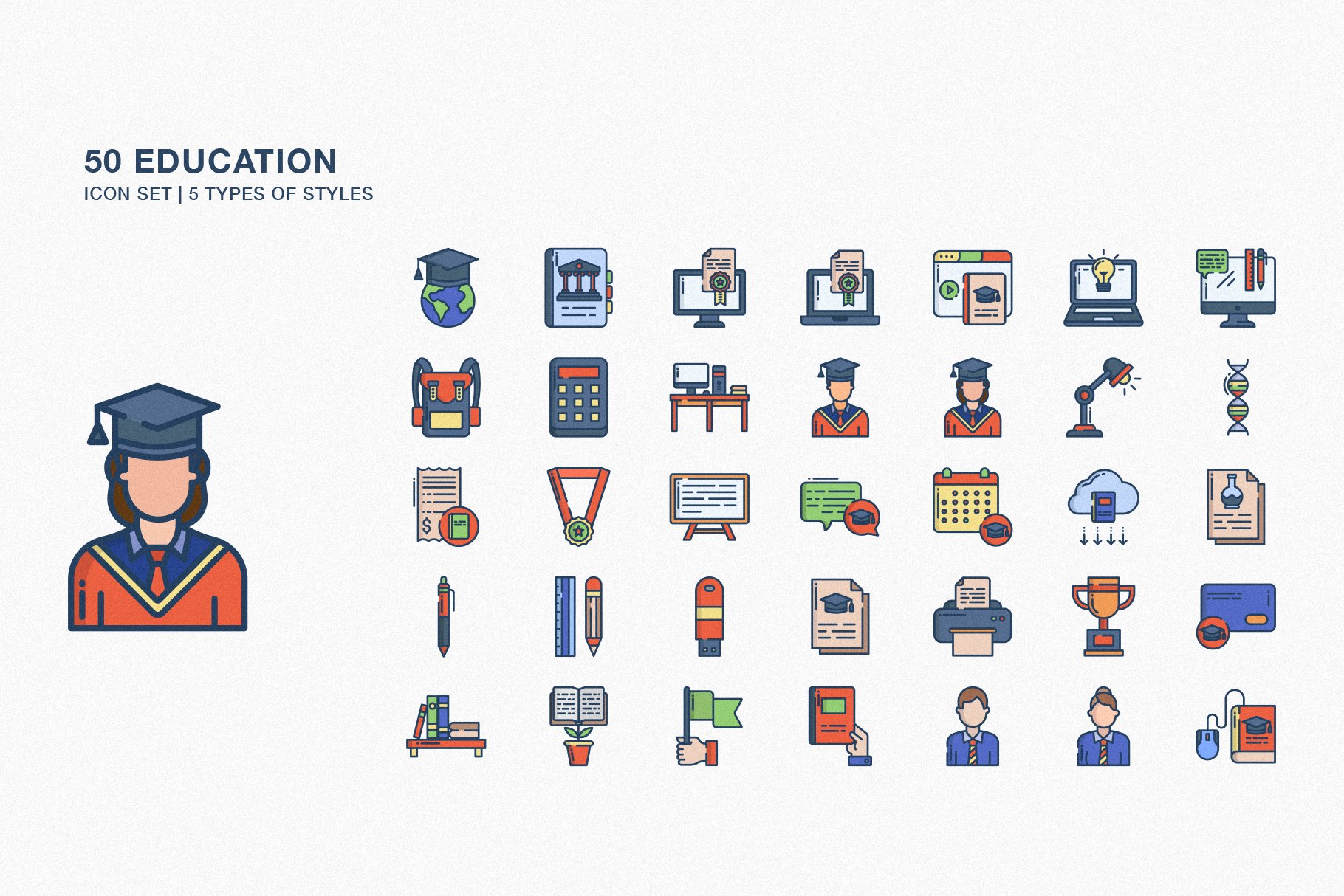 Education Icon Set - Design Cuts