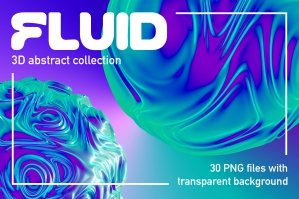 Fluid - 3D Abstract Elements