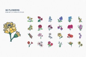 Flowers Icon Set