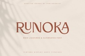 Runoka | Vintage Serif Font