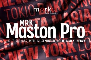 MRK Maston Pro | Vintage Display Typeface