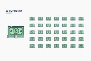 Currency And Money Icon Set