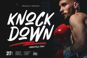 Knock Down - Freestyle Font
