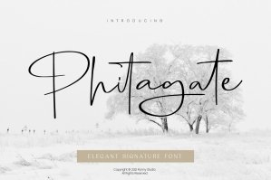 Phitagate - Elegant Signature Font
